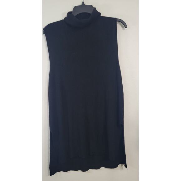 Adrianna Papell Tunic Womens X-Large Turtle Neck Rib Tunic Goth Biker Modern NWT - Picture 1 of 9